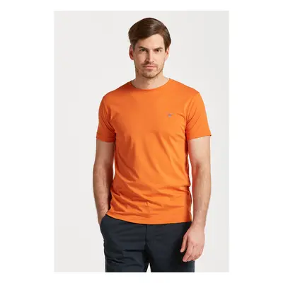 TRIČKO GANT ORIGINAL SLIM T-SHIRT PUMPKIN ORANGE 76936367