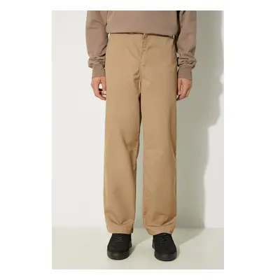 Kalhoty Carhartt WIP Craft Pant pánské, béžová barva, jednoduché, 97962812