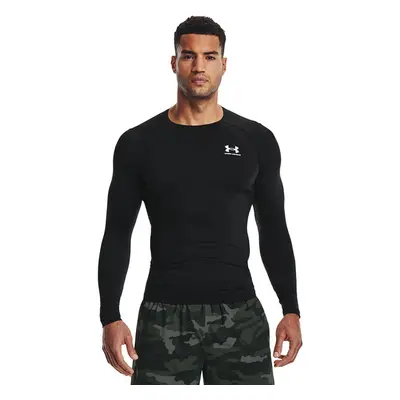 Tričko Under Armour Hg Armour Comp LS Black/ White L 95298142