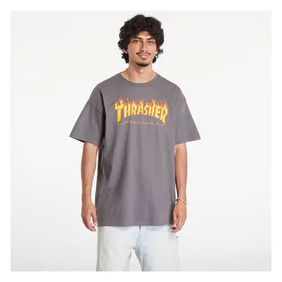 Tričko Thrasher Flame Logo T-Shirt Charcoal Gray S 94663977