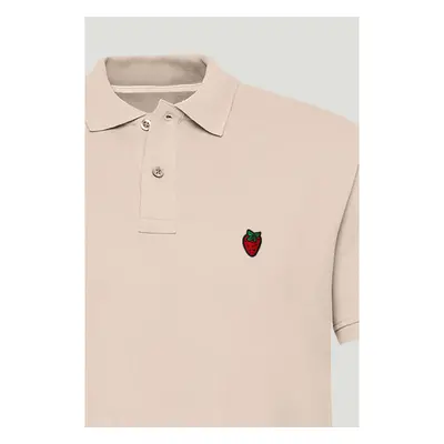 Polo Tričko Slim Fit, Barva Růžová, s Potiskem Red Strawberry 95209668