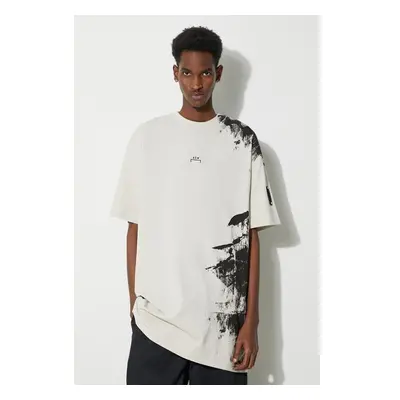 Bavlněné tričko A-COLD-WALL* Brushstroke T-Shirt béžová barva, s 89573647