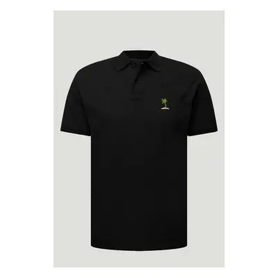 Polo Tričko Slim Fit, Barva Černá, s Potiskem Palm Island 95209542