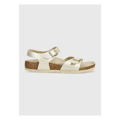 Dětské sandály Birkenstock Rio Kids BF béžová barva 89161644