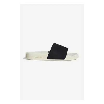 Semišové pantofle adidas Originals Adilette FZ6483 černá barva, FZ6483 84016272