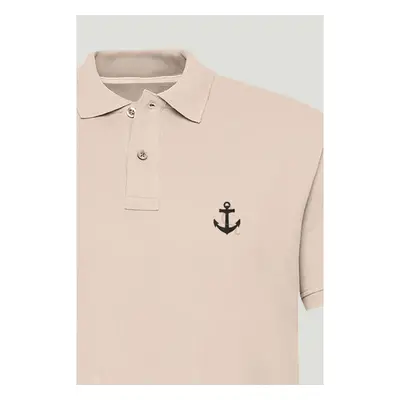 Polo Tričko Slim Fit, Barva Růžová, s Potiskem Anchor 95209389