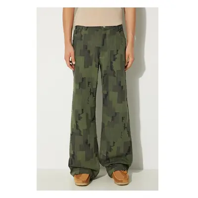 Džíny Marcelo Burlon AOP Cross Wide Pants pánské, CMCA187F24FAB0025810 97962861