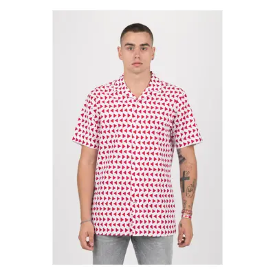 Shirt - TOMMY HILFIGER BOLD GEO PRINT SHIRT S/S white-red 99082182