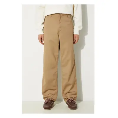 Kalhoty Carhartt WIP Simple Pant pánské, béžová barva, ve střihu 97962843