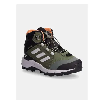 Dětské boty adidas TERREX TERREX MID GTX zelená barva, ID0928 98588208