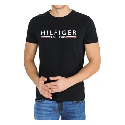 Pánské černé triko Tommy Hilfiger 99021218