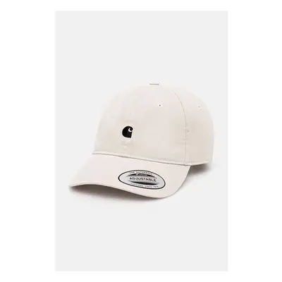 Bavlněná baseballová čepice Carhartt WIP Madison Logo Cap béžová barva 96318097