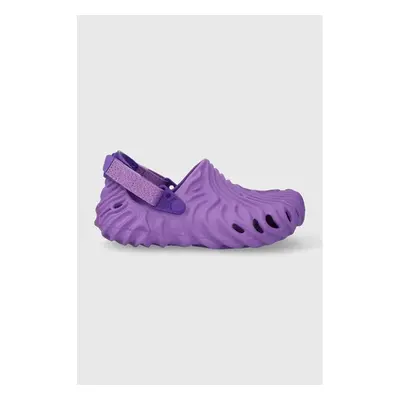 Dětské pantofle Crocs Salehe Bembury x The Pollex Clog fialová barva 85744232