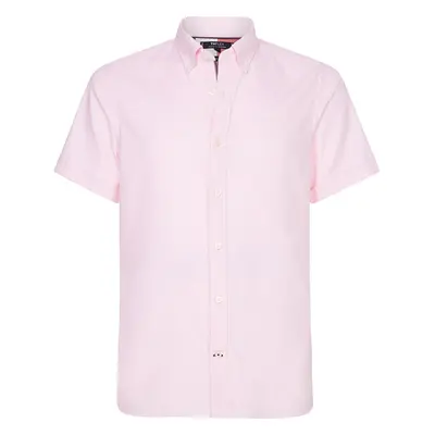 Tommy Hilfiger Shirt - SLIM FLEX CO/LI DOBBY SHIRT S/S pink 95272988