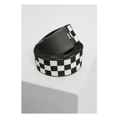 Urban Classics Nastavitelný pásek Checker Belt černo/bílý 91381838