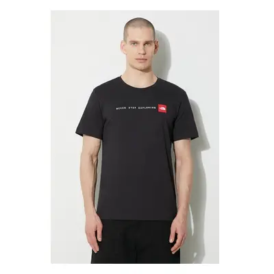 Bavlněné tričko The North Face M S/S Never Stop Exploring Tee černá 89383744