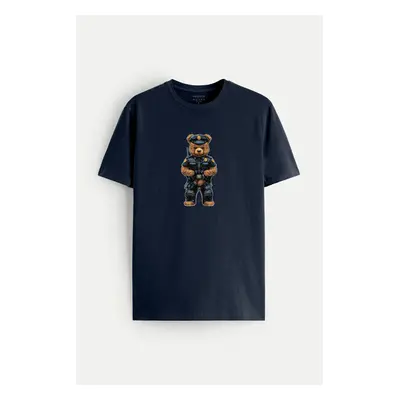 Tričko, Barva Modrá, s Potiskem Policebear 95481534