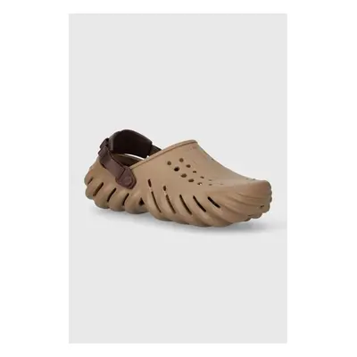 Pantofle Crocs X - (Echo) Clog hnědá barva, 207937 90915209