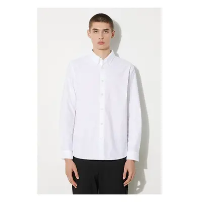 Košile A.P.C. Chemise Greg bílá barva, regular, s klasickým límcem, 88711019