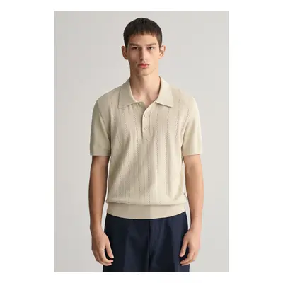 SVETR GANT POINTELLE TEXTURED SS POLO SILKY BEIGE 89868595