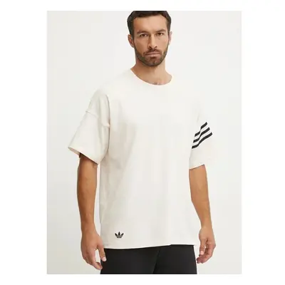 Bavlněné tričko adidas Originals Neuclassics Tee béžová barva, s 99027214