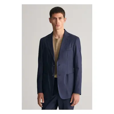 SAKO GANT SLIM COTTON LINEN SUIT BLAZER MARINE 89868577