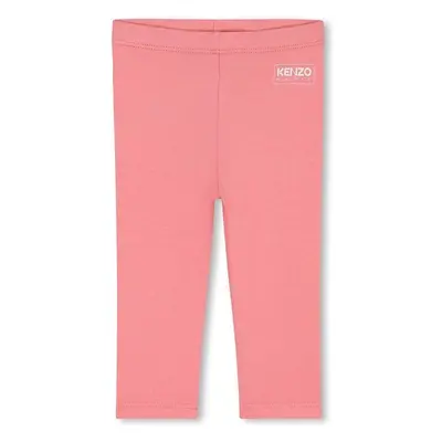 Dětské legíny Kenzo Kids růžová barva, hladké, K60474 96275160