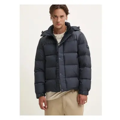 Péřová bunda Tommy Hilfiger pánská, tmavomodrá barva, zimní, 98718442