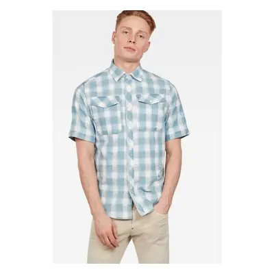 Shirt - G-STAR Bristum Utitility Straight Shirt - Light Blue-White 98588993