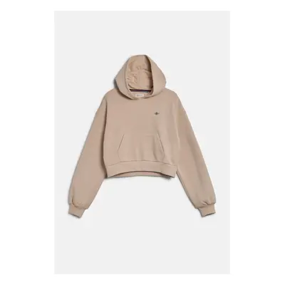 MIKINA GANT SHIELD CROPPED SWEAT HOODIE SOFT OAT 93464091