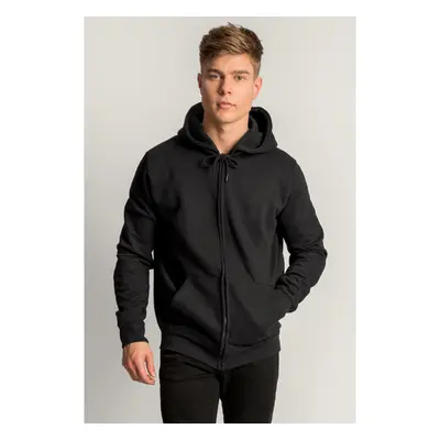 Mikina s Kapucí na Zip, Barva Černá, s Potiskem Minimal Sweatjakke 82613597