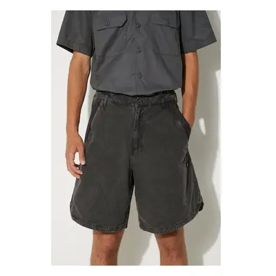 Bavlněné šortky A-COLD-WALL* Garment Dyed Panel Short ACWMB184 BLACK 84005341