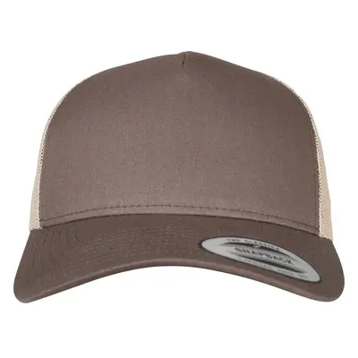 Flexfit 5-panelový retro Trucker 2-Tone Cap brn/khaki 87554387