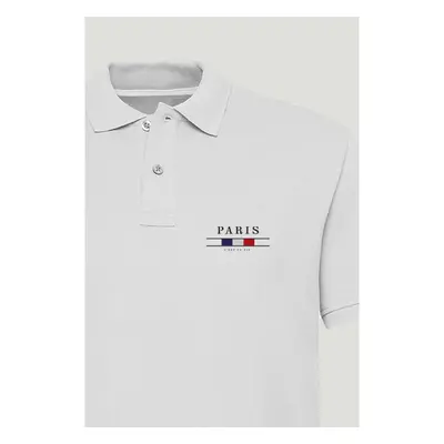 Polo Tričko Slim Fit, Barva Bílá, s Potiskem Paris La Vie Minimal 95209433