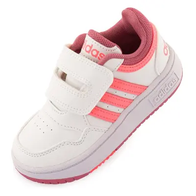 Dětské boty Adidas Jr Hoops White-Pink 21 74390620