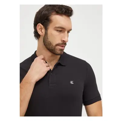 Polo tričko Calvin Klein Jeans černá barva, J30J325269 87953478