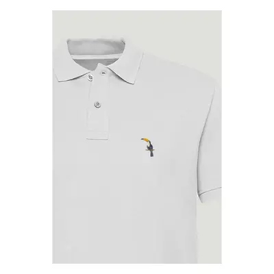 Polo Tričko Slim Fit, Barva Bílá, s Potiskem Toucan 95209599