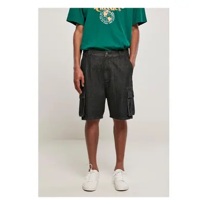 Urban Classics Organic Denim Cargo Shorts černé seprané 91383550