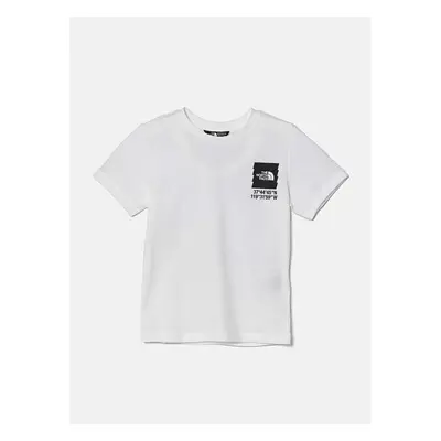 Dětské bavlněné tričko The North Face COORDINATES GRAPHIC S/S TEE bílá 96318194