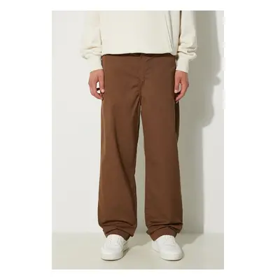 Kalhoty Carhartt WIP Craft Pant pánské, hnědá barva, jednoduché, 97962794