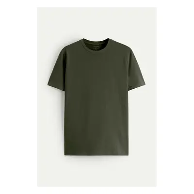 Tričko, Barva Khaki, s Potiskem Basic T Shirt 91578871