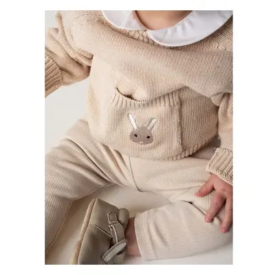 Dětský bavlněný svetr Donsje Loeke Sweater Bunny béžová barva, 3026001 99019527