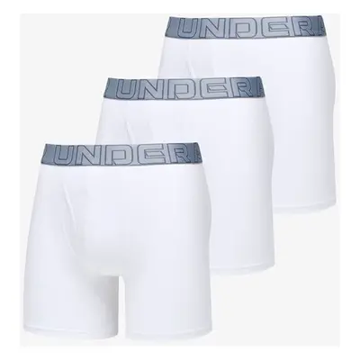 Boxerky Under Armour Performance Cotton 6in 3-Pack White S 99023242