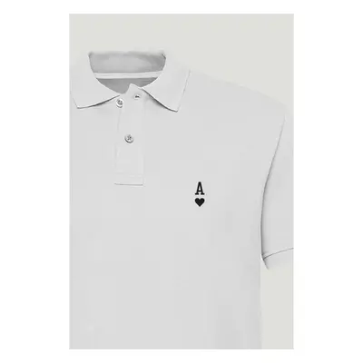 Polo Tričko Slim Fit, Barva Bílá, s Potiskem White Ace 95209457