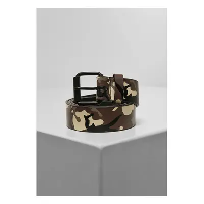 Urban Classics Camo pásek ze syntetické kůže browncamo 91374130