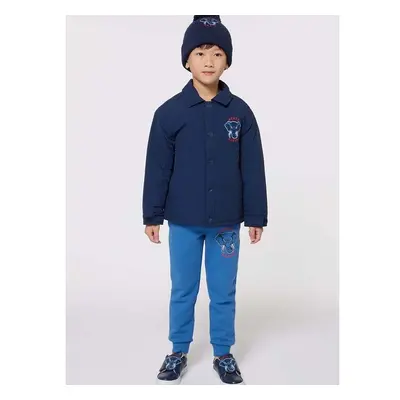 Dětská bunda Kenzo Kids tmavomodrá barva, K60721 96275019