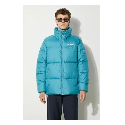 Bunda Columbia M Puffect II Jacket pánská, tyrkysová barva, zimní, 84912608