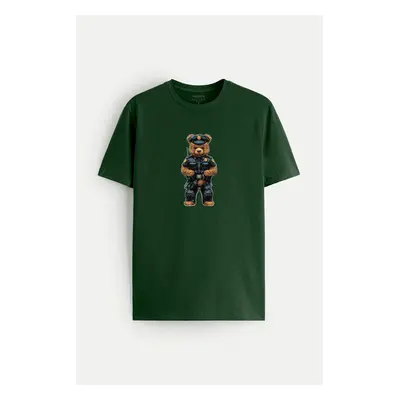 Tričko, Barva Zelená, s Potiskem Policebear 95481530