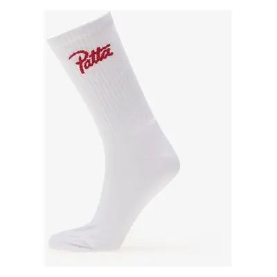 Ponožky Patta Script Logo Sport Socks 1-Pack White 34-38 97599372