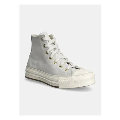 Dětské tenisky Converse CHUCK TAYLOR ALL STAR EVA LIFT šedá barva, 98697375